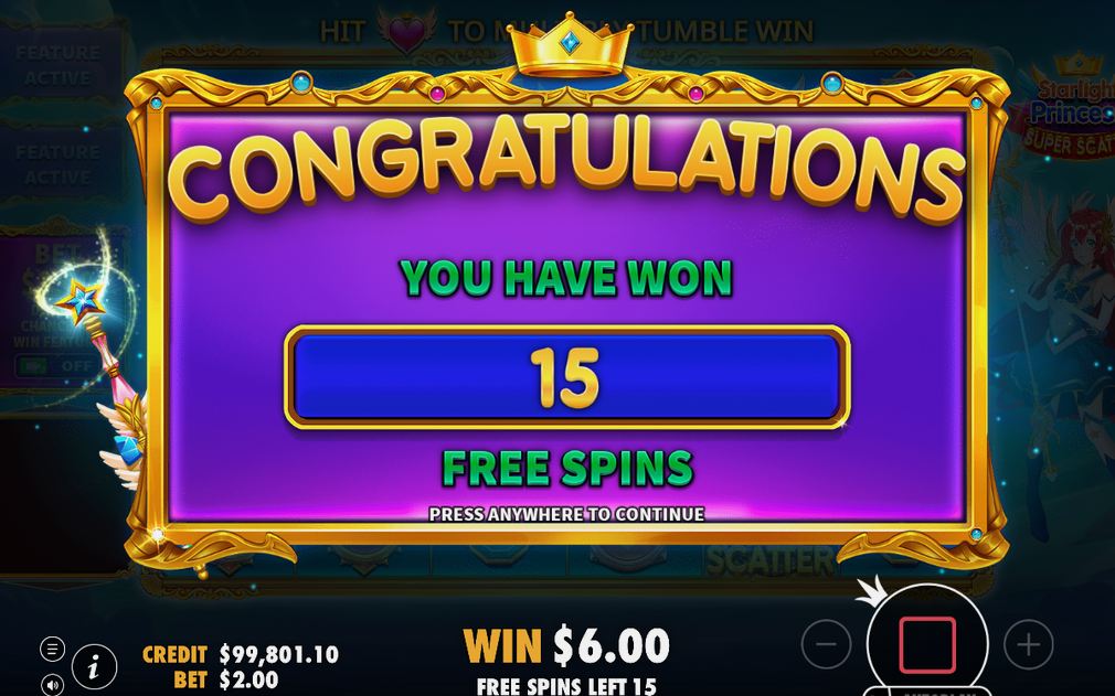 Free Spins med multiplikatorn i spelet
