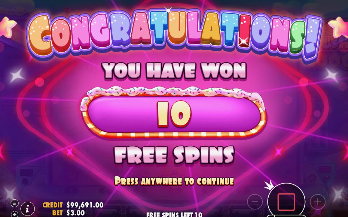 Free Spins-läget med rutnät och multiplikatorplatser kvar från tidigare snurrar