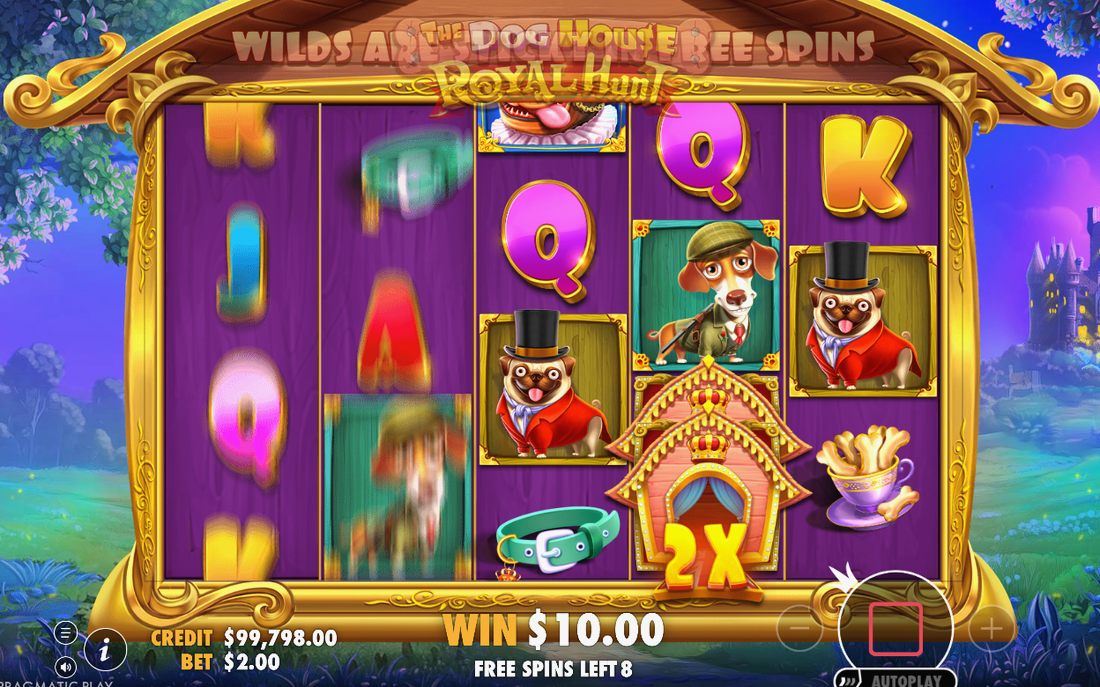 Läget Free Spins med spelets egna symboler på hjulen